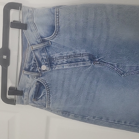 JUST USA Blue Denim Midi Skirt with Front Slit Size XS - Picture 3 of 6